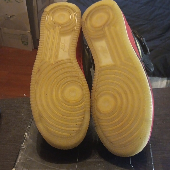 Jordan 5 Retro Rare AF1 Fusion (2008) Fusion Red Mens 12 W/OG BOX EUC - Picture 9 of 13